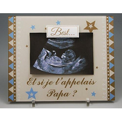 Gravure Events Cadre Photo Aimant pour Papa – (cadeau original pour la Fête des Pères, Anniversaire, Noël, annoncer une