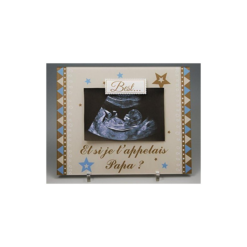 Gravure Events Cadre Photo Aimant pour Papa – (cadeau original pour la Fête des Pères, Anniversaire, Noël, annoncer une
