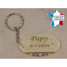 Porte Clef - Papy je t'adore (Cadeau fête des grands pères, anniversaire, noël pour papi, annonce de naissance ...)