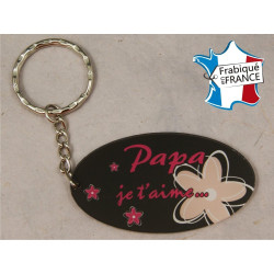 Porte Clef - Papa je t'adore (Cadeau Baptême, fête des pères, anniversaire, Noël …)
