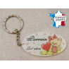 Porte Clef - Parrain je t'adore (Cadeau Parrain Marraine Baptême Communion Noël, annonce et demande Parrain)