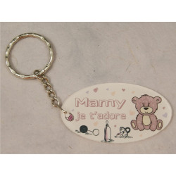 Porte Clef - Mamy je t'adore (Cadeau fête des grands mères, anniversaire, noël pour Mamie, annonce de naissance …)
