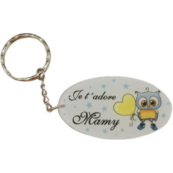 Porte Clef - Mamy je t'adore (Cadeau fête des grands mères, anniversaire, noël pour Mamie, annonce de naissance …)
