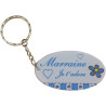 Gravure Events Porte Clef - Marraine je t'adore (Cadeau Parrain Marraine Baptême Communion Noël, annonce et demande Marraine)