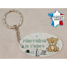 Porte Clef - Marraine je t'adore (Cadeau Parrain Marraine Baptême Communion Noël, annonce et demande Marraine)