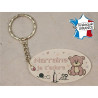 Porte Clef - Marraine je t'adore (Cadeau Parrain Marraine Baptême Communion Noël, annonce et demande Marraine)