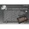 Les 10 commandements de MARRAINE - Ange texte Junior - Cadeau Baptême & Communion