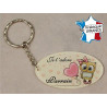 Porte Clef - Parrain je t'adore (Cadeau Parrain Marraine Baptême Communion Noël, annonce et demande Parrain)