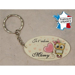 Porte Clef - Mamy je t'adore (Cadeau fête des grands mères, anniversaire, noël pour Mamie, annonce de naissance …)