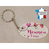Porte Clef - Nounou je t'aime (Cadeau pour la fête des Nounous, Noël, Anniversaire, fin de contrat, fin d'année scolaire)