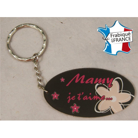Porte Clef - Mamy je t'adore (Cadeau fête des grands mères, anniversaire, noël pour Mamie, annonce de naissance …)