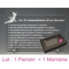 10 commandements de PARRAIN et MARRAINE - Fée texte JUNIOR - Baptême & Communion