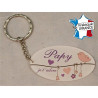 Porte Clef - Papy je t'adore (Cadeau fête des grands pères, anniversaire, noël pour papi, annonce de naissance ...)