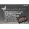 Les 10 commandements de MARRAINE - Papillon texte Loin de moi - Cadeau Baptême & Communion