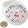 Grande Boîte à Dents de Lait en Porcelaine – Personnalisée avec le Prénom de l'Enfant + Texte Personnalisable – Petite Souris