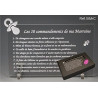Les 10 commandements de MARRAINE - Tototte texte Comique - Cadeau Baptême & Communion