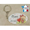 Porte Clef - Tonton je t'adore (Cadeau anniversaire, noël, annonce de naissance ...)