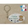 Porte Clef - Tata je t'adore (Cadeau anniversaire, noël, annonce de naissance …)