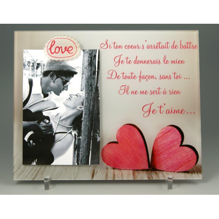 Gravure Events Cadre Photo Aimant - Saint Valentin - (Cadeau Original pour la Saint Valentin)