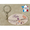 Porte Clef - Tata je t'adore (Cadeau anniversaire, noël, annonce de naissance …)