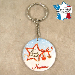 Porte Clef – Joyeux Noël Nounou (Cadeau de Noël pour Nounou - décoration de Sapin)