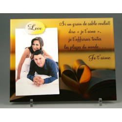 Gravure Events Cadre Photo Aimant - Saint Valentin - (Cadeau Original pour la Saint Valentin)