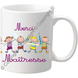 Mug Merci MAITRESSE - Le Cadeau Original de Fin d'Année Scolaire. L'école est finie ! Vive les Vacances !