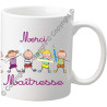 Mug Merci MAITRESSE - Le Cadeau Original de Fin d'Année Scolaire. L'école est finie ! Vive les Vacances !