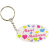 Porte Clef Merci Maîtresse - Le Cadeau Original de Fin d'Année Scolaire. L'école est finie - Vive les Vacances !