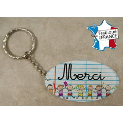Porte Clef Merci MAITRE/MAITRESSE - Le Cadeau Original de Fin d'Année Scolaire. L'école est finie ! Vive les Vacances !