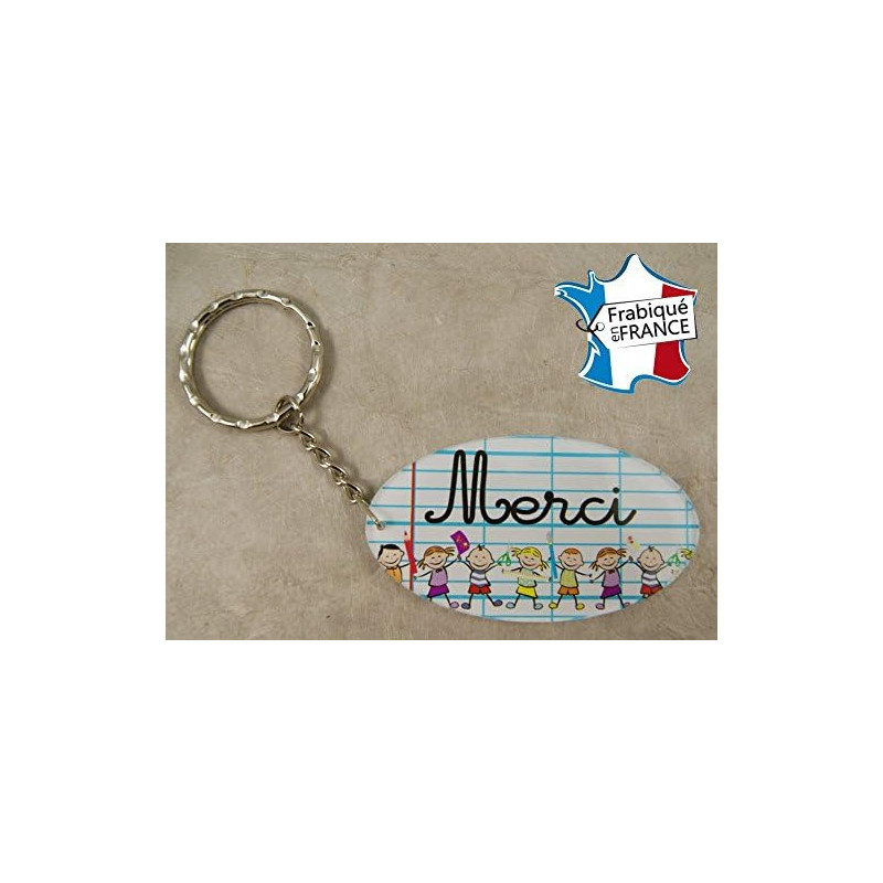 Porte Clef Merci MAITRE/MAITRESSE - Le Cadeau Original de Fin d'Année Scolaire. L'école est finie ! Vive les Vacances !