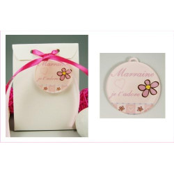 Boite de Chocolat Marraine je t'adore - Cadeau Baptême, Noël…