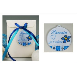 Boite de Chocolat Parrain je t'adore - Cadeau Baptême, Noël…