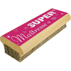 Cadeau Maîtresse d'école - Brosse à tableau en Bois efface le Feutre et la Craie sur Tableaux Noirs et Tableaux Blancs (Super