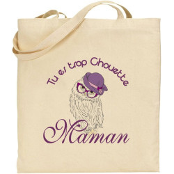 Tote Bag - Sac en Toile - Cadeau pour Maman - Cadeau pour la fête des Mères, Noël, Anniversaire (Sac 1)