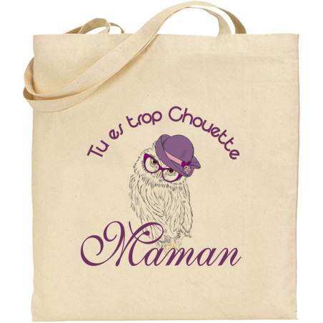 Tote Bag - Sac en Toile - Cadeau pour Maman - Cadeau pour la fête des Mères, Noël, Anniversaire (Sac 1)
