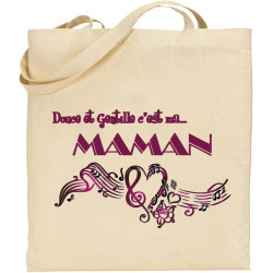 Tote Bag - Sac en Toile - Cadeau pour Maman - Cadeau pour la fête des Mères, Noël, Anniversaire (Sac 5)