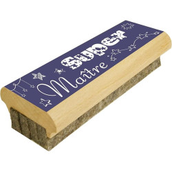 Cadeau Maître d'école - Brosse à tableau en Bois efface le Feutre et la Craie sur Tableaux Noirs et Tableaux Blancs - primaire