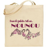 Tote Bag - Sac en Toile Cadeau pour Nounou - Cadeau pour la fête des Nounous, Noël, Anniversaire, Fin de contrat, Fin d'année