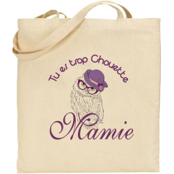 Gravure Events Tote Bag - Sac en Toile - Cadeau pour Mamie - Cadeau pour la fête des Grands Mères, Noël, Anniversaire, Fête de