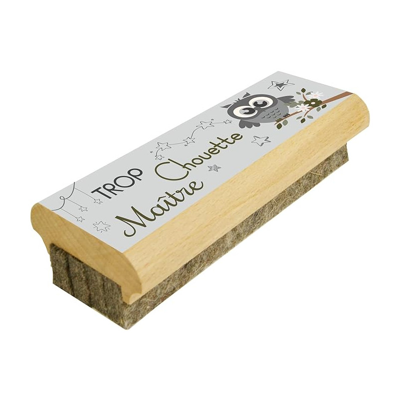 Cadeau Maître d'école - Brosse à tableau en Bois efface le Feutre et la Craie sur Tableaux Noirs et Tableaux Blancs - primaire