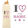 Sac à Pain 100% Coton Bio - Cadeau pour Mamie - Cadeau pour la fête des Grands Mères, Noël, Anniversaire, Fête de Mamy (Sac à