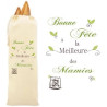 Sac à Pain 100% Coton Bio - Cadeau pour Mamie - Cadeau pour la fête des Grands Mères, Noël, Anniversaire, Fête de Mamy (Sac à