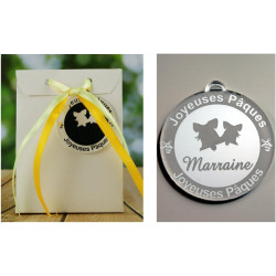 Boite de Chocolat garnie – Joyeuses Pâques Marraine (Cadeau pour Pâques) – Mod. Cloche