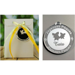 Boite de Chocolat garnie – Joyeuses Pâques Tata (Cadeau pour Pâques) – Mod. Cloche