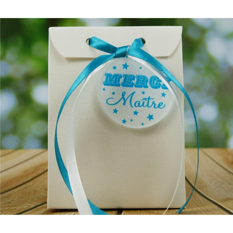 Boite de Chocolat garnie Merci Maître - Idée de Cadeau Original Fin d'Année Scolaire noël remerciement. L'école est finie !
