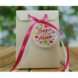 Boite de Chocolat garnie Super ATSEM - Idée de Cadeau Original Fin d'Année Scolaire noël remerciement. L'école est finie ! Vive
