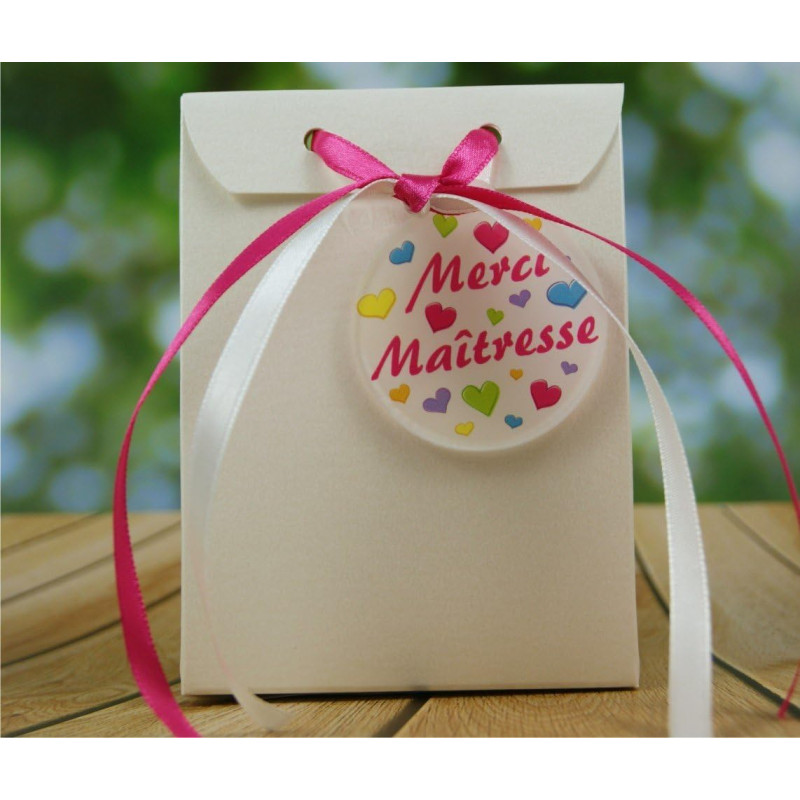 Boite de Chocolat garnie Merci Maîtresse - Idée de Cadeau Original Fin d'Année Scolaire noël remerciement. L'école est finie !