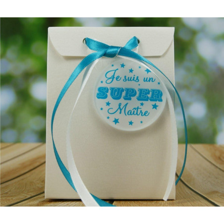 Boite de Chocolat garnie Je suis un Super Maître - Idée de Cadeau Original Fin d'Année Scolaire noël remerciement. L'école est