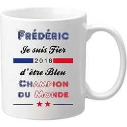 Mug Coupe du Monde de Football 2018 - France Champions du Monde 2018 - offrez vous ce mug personnalisé de l'équipe de France de